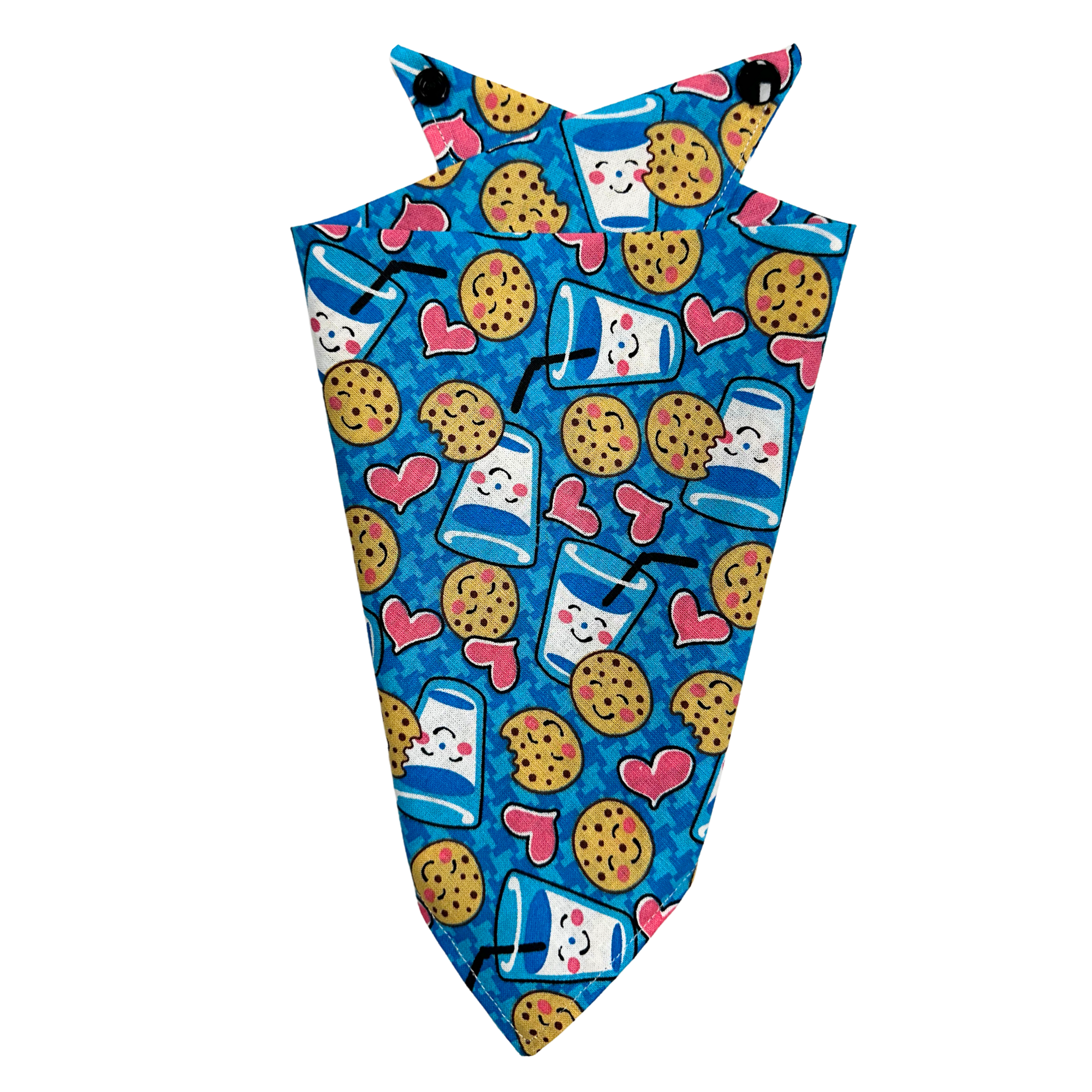 Cookie Milk Print Cotton Dog Bandana