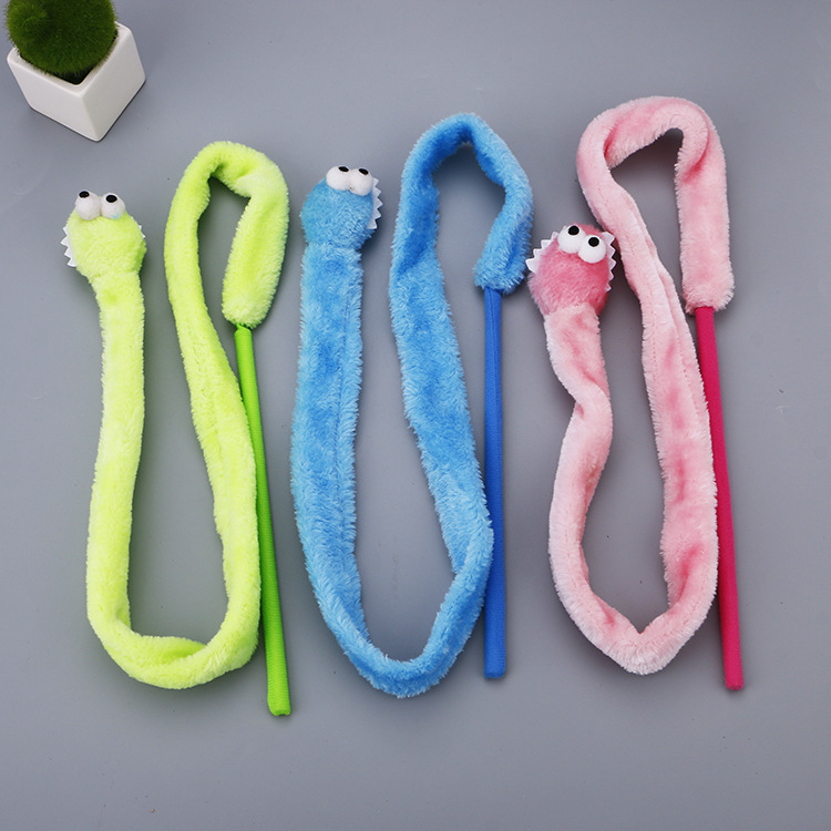 Pet cat toy cartoon snake funny cat rod cat interactive toy funny cat rod - Image 2