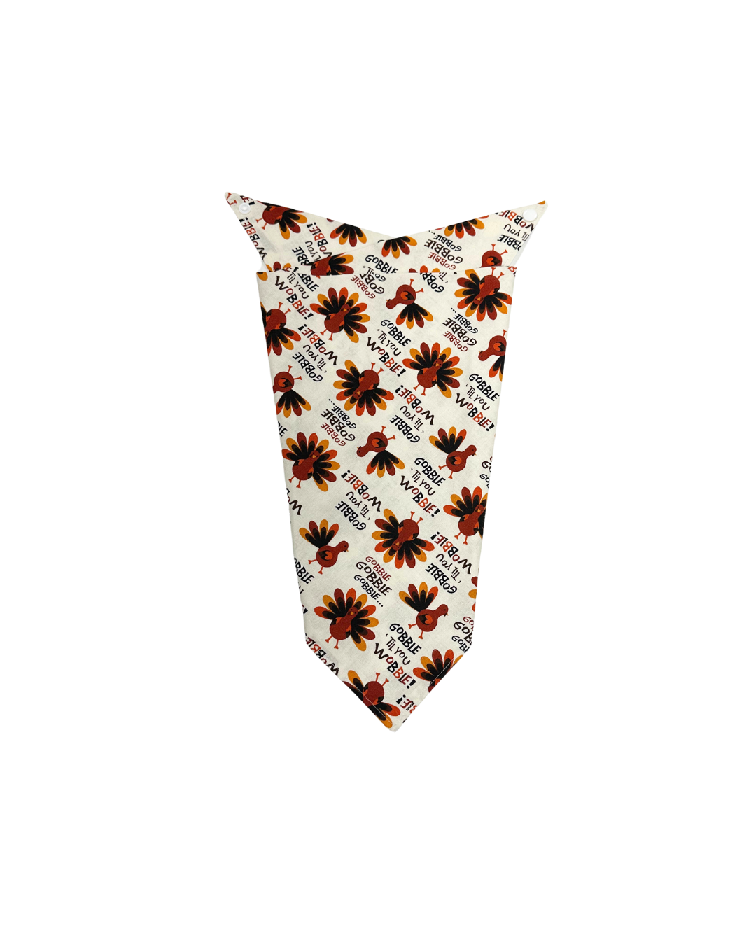 Turkey Print Cotton Dog Bandana