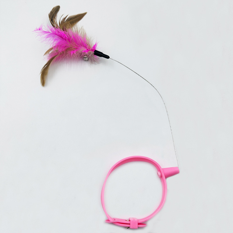 Collar Cat Self-happiness Relief Cat Toy Suit Collar Feather Bell Cat Toy - Image 6