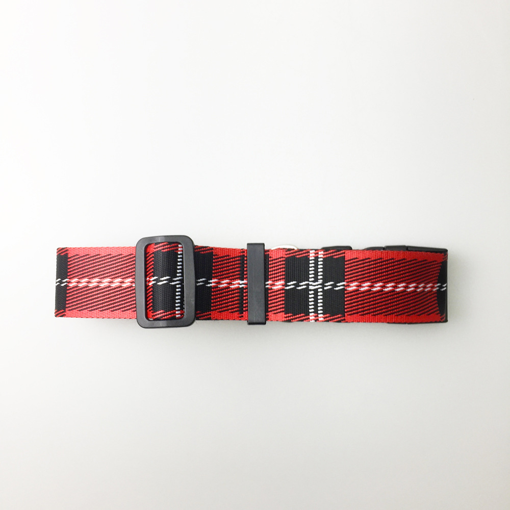 Pet Dog Collar Check Pattern Leash - Image 4