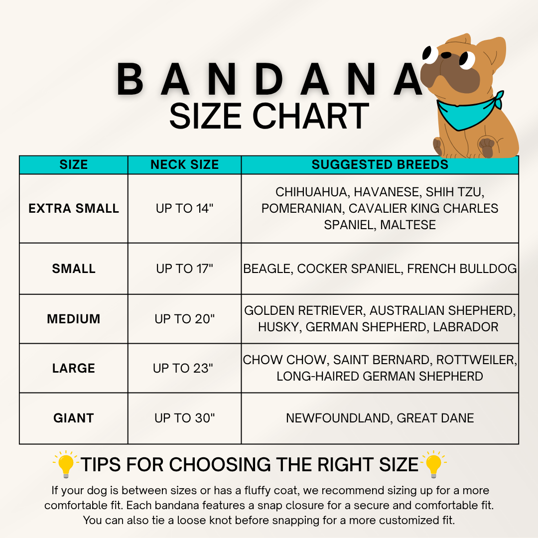 Pet Parent Theme Print Cotton Dog Bandana