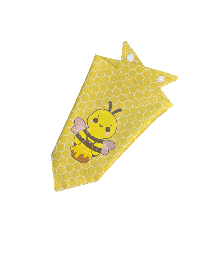 Honey Bee Print Cotton Dog Bandana