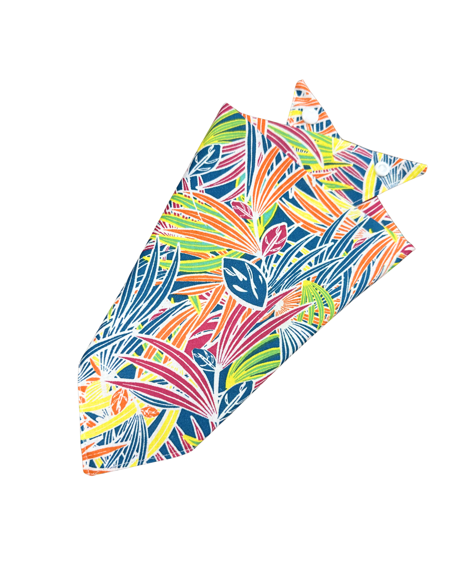 Tropical Fruit Print Cotton Dog Bandana