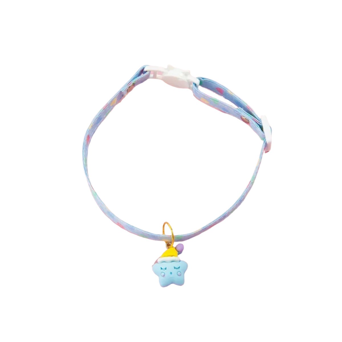 Cloud Pastel Heart Pendant Dog Collar