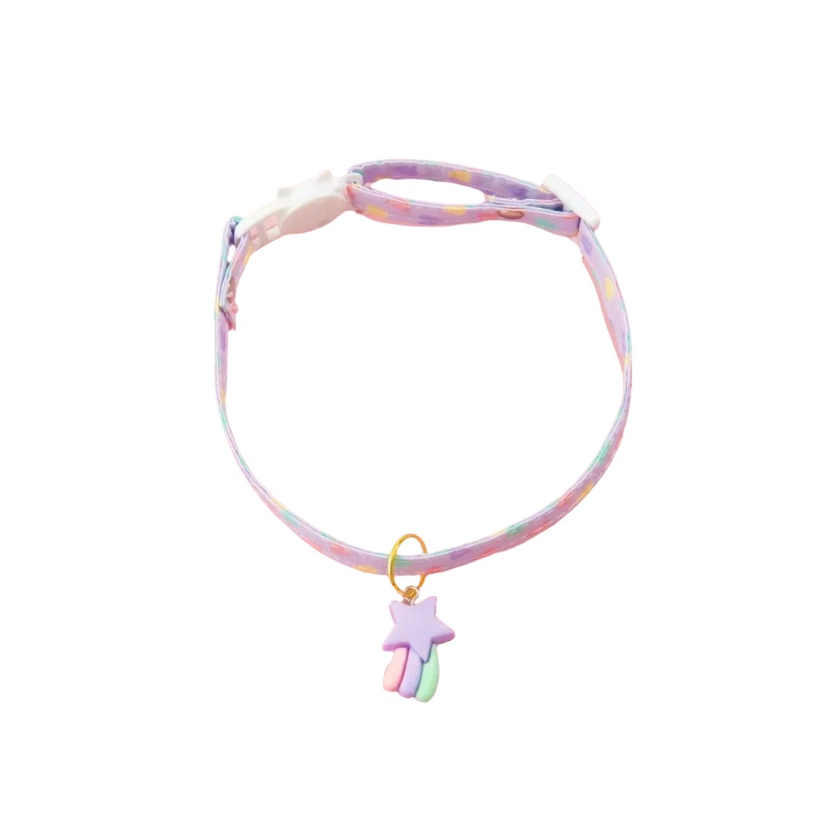 Cloud Pastel Heart Pendant Dog Collar