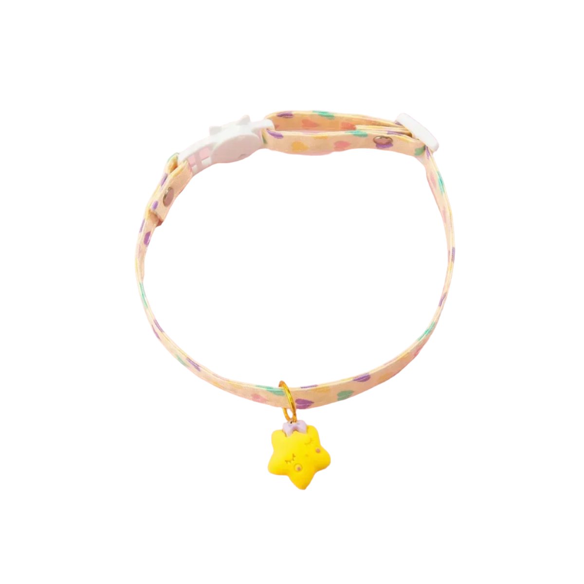 Cloud Pastel Heart Pendant Dog Collar