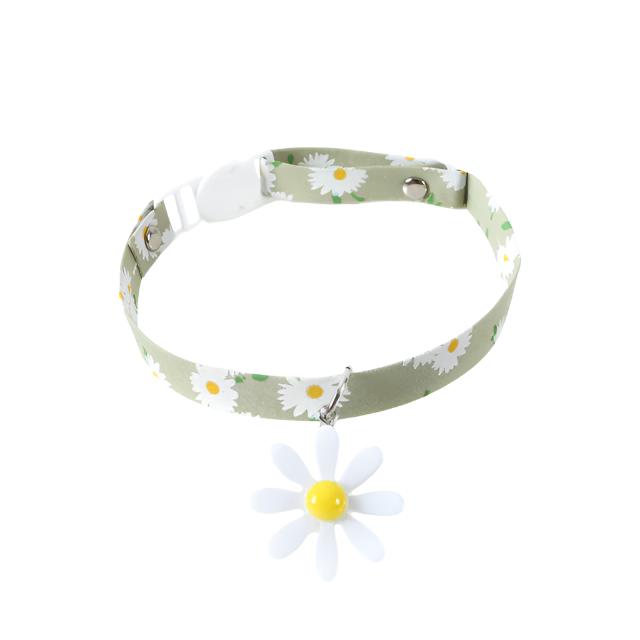 Pastel Star Pattern Dog Collar with Bell