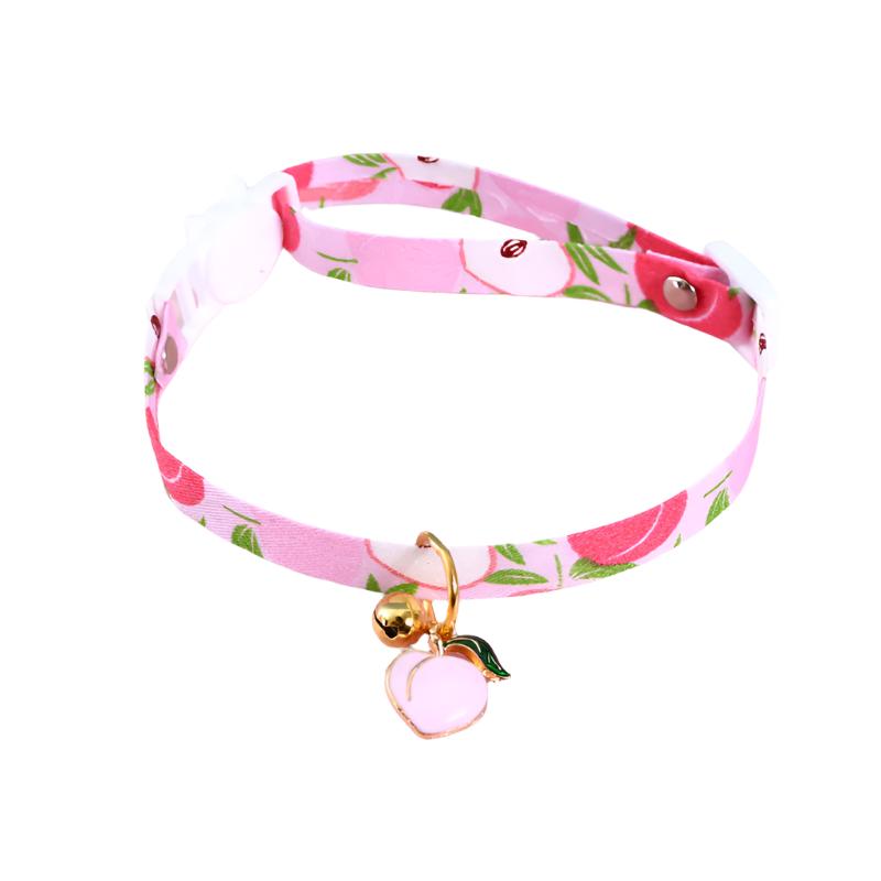 Pastel Star Pattern Dog Collar with Bell