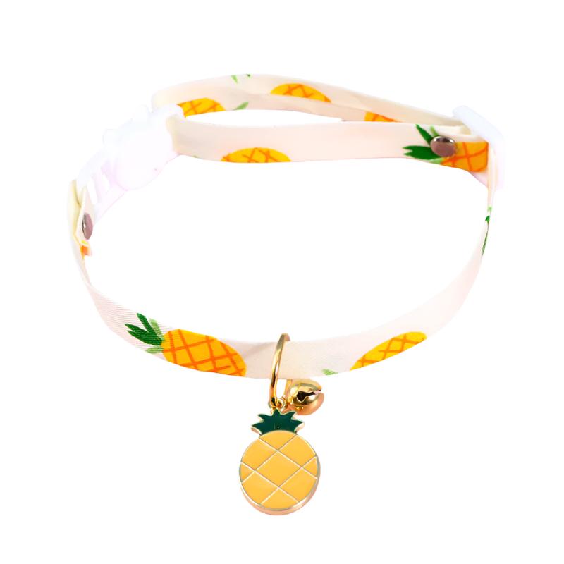 Pastel Star Pattern Dog Collar with Bell