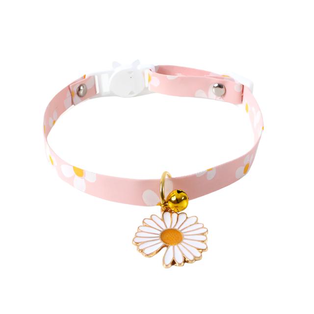 Pastel Star Pattern Dog Collar with Bell