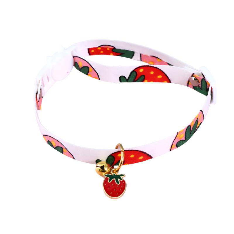 Pastel Star Pattern Dog Collar with Bell
