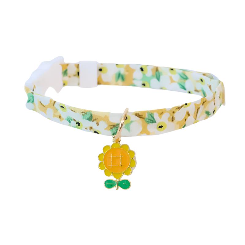 Pastel Star Pattern Dog Collar with Bell