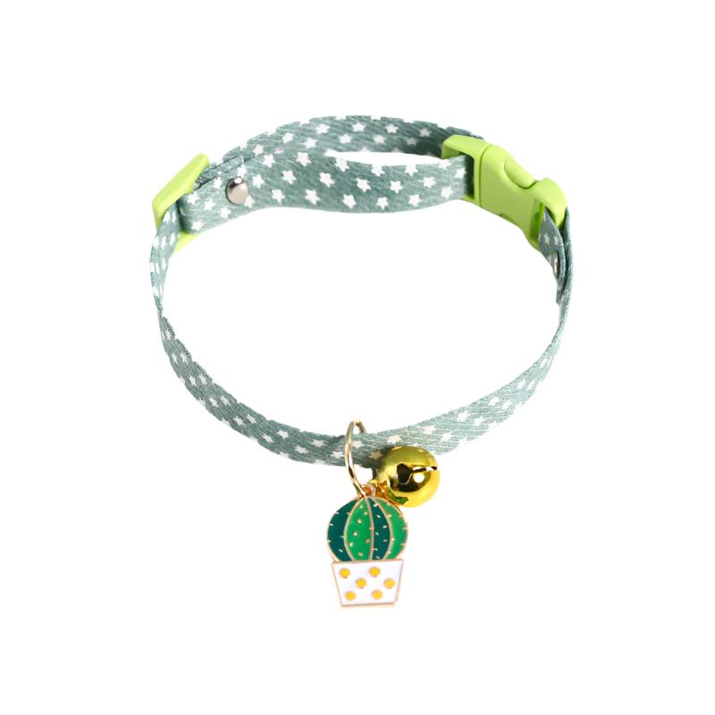 Pastel Star Pattern Dog Collar with Bell