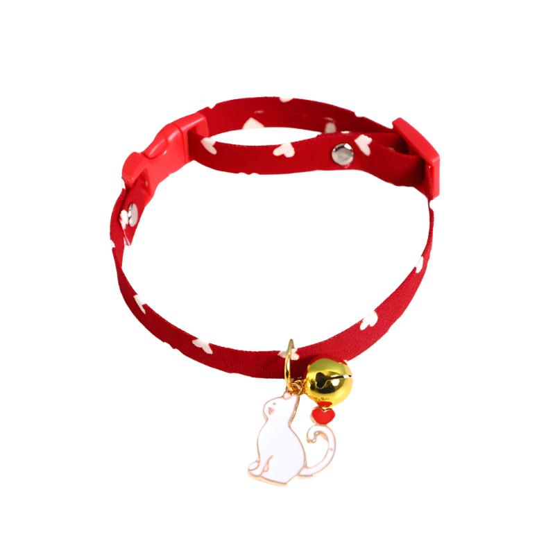 Pastel Star Pattern Dog Collar with Bell