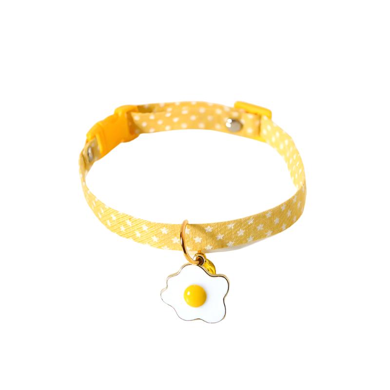 Pastel Star Pattern Dog Collar with Bell