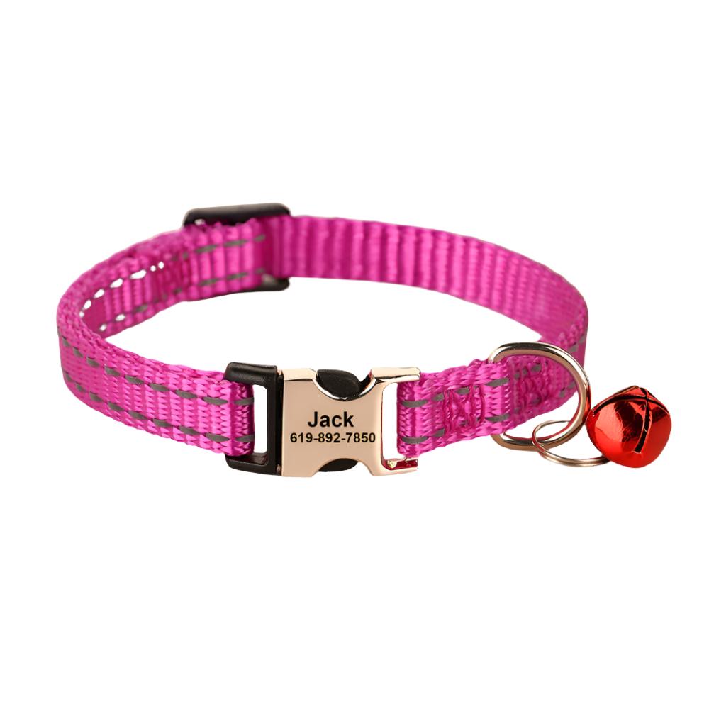 Nylon Reflective Bell Dog Collar