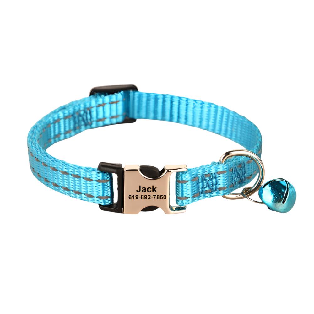 Nylon Reflective Bell Dog Collar