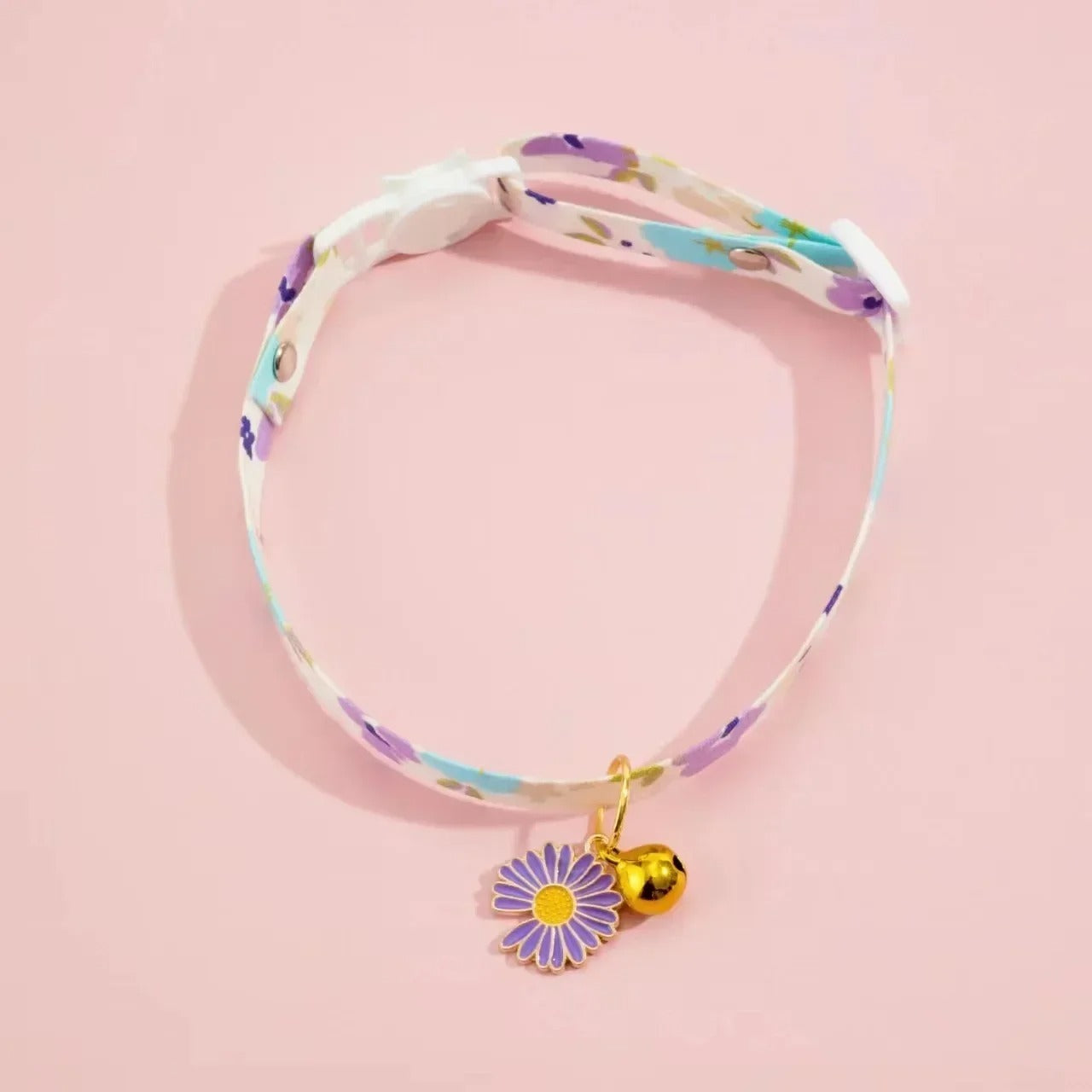 Cloud Pastel Heart Pendant Dog Collar