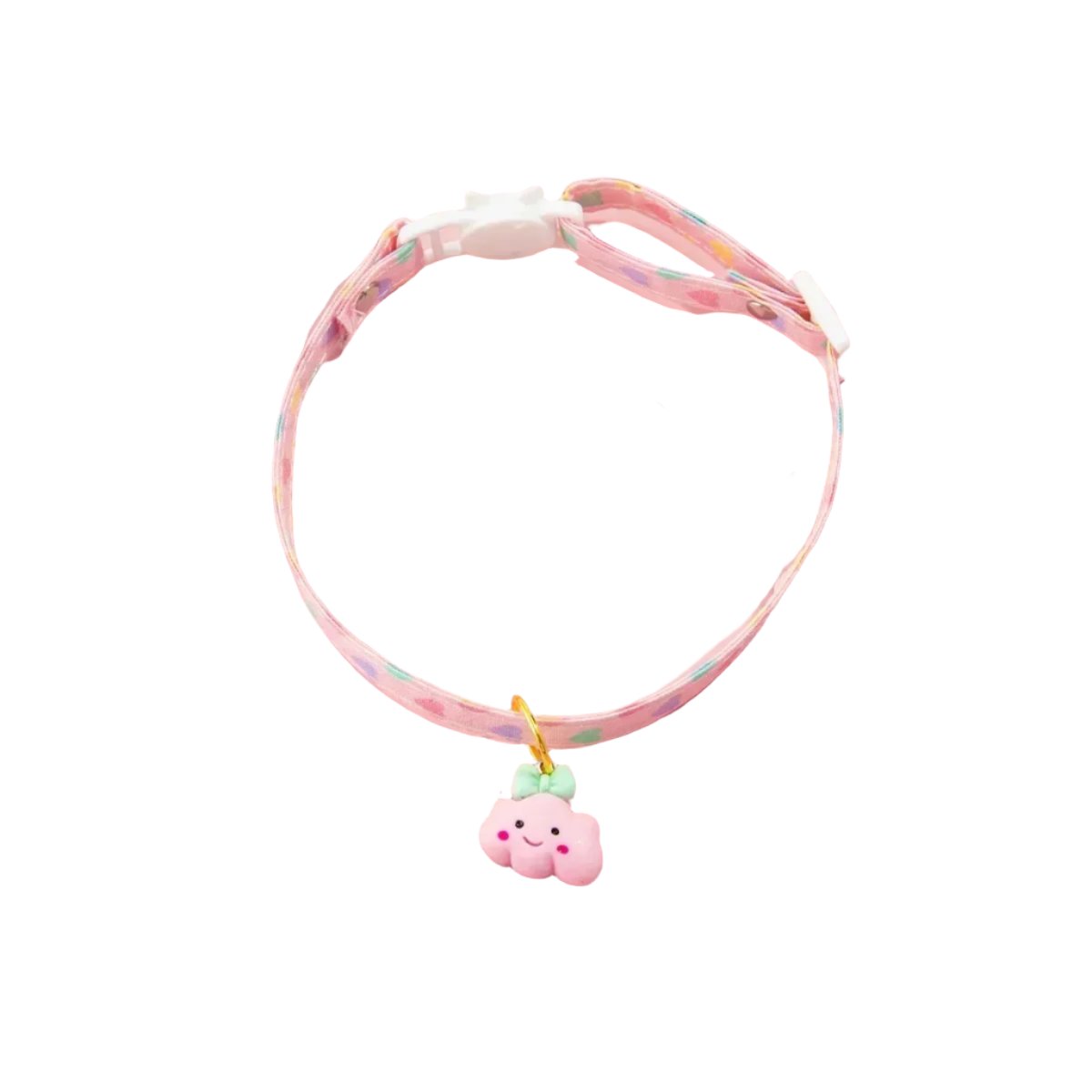 Cloud Pastel Heart Pendant Dog Collar